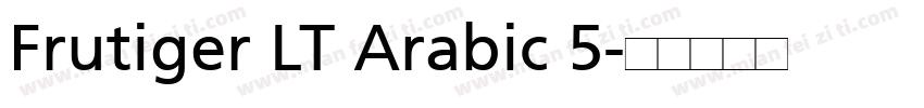 Frutiger LT Arabic 5字体转换